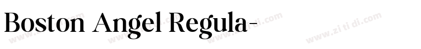 Boston Angel Regula字体转换